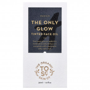 The Organic Skin Co., The Only Glow, масло для лица с тонирующим эффектом, для всех типов кожи, средний, 30 мл (1 жидк. унция) в Москве - eco-herb.ru | фото