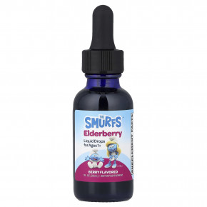 The Smurfs, жидкая добавка с бузиной, для детей от 1 года, ягодный вкус, 30 мл (1 жидк. унция) в Москве - eco-herb.ru | фото