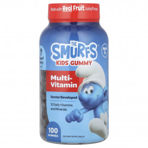 The Smurfs, Kids Gummy, Multi-Vitamin, Ages 3+, Smurf Berry, 100 Gummies в Москве - eco-herb.ru | фото