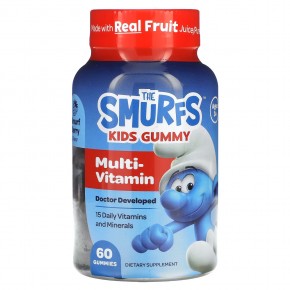 The Smurfs, жевательные мультивитамины, для детей от 3 лет, ягодный вкус, 60 жевательных конфет в Москве - eco-herb.ru | фото