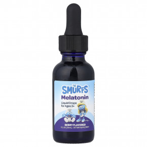 The Smurfs, мелатонин, капли, для детей от 3 лет, ягодный вкус, 30 мл (1 жидк. унция) в Москве - eco-herb.ru | изображение The Smurfs, мелатонин, капли, для детей от 3 лет, ягодный вкус, 30 мл (1 жидк. унция) в Москве - eco-herb.ru | фото