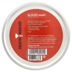 The Spice Lab, Creative Mixology, Bloody Mary Salt Rimmer, 99 г (3,5 унции) (Товар снят с продажи) в Москве - eco-herb.ru | фото