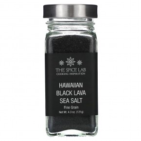 The Spice Lab, Гавайская морская соль из черной лавы, мелкое зерно, 121 г (4,3 унции) в Москве - eco-herb.ru | фото