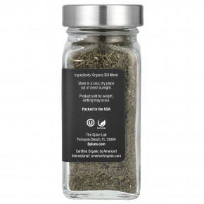 The Spice Lab, органические цельные травы укропа, 17 г (0,6 унции) (Товар снят с продажи) в Москве - eco-herb.ru | фото