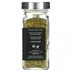The Spice Lab, Органические листья орегано, 11 г (0,4 унции) (Товар снят с продажи) в Москве - eco-herb.ru | фото