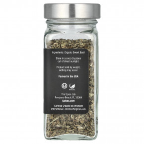 The Spice Lab, Органический базилик, 14 г (0,5 унции) (Товар снят с продажи) в Москве - eco-herb.ru | изображение The Spice Lab, Органический базилик, 14 г (0,5 унции) (Товар снят с продажи) в Москве - eco-herb.ru | фото