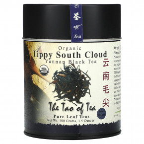 The Tao of Tea, Органический черный чай из провинции Юньнань, Tippy South Cloud, 100 г (3,5 унции) в Москве - eco-herb.ru | фото