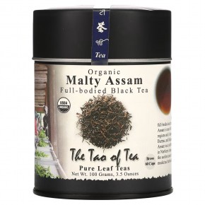 The Tao of Tea, Органический полнотелый черный чай, солодовый ассам, 100 г (3,5 унции) - описание
