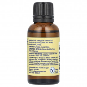 The Vitamin Shoppe, 100% чистое эфирное масло, эвкалипт, 30 мл (1 жидк. унц.) в Москве - eco-herb.ru | фото