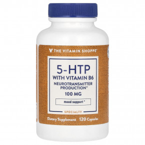 The Vitamin Shoppe, 5-HTP с витамином B6, 120 капсул в Москве - eco-herb.ru | фото