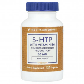 The Vitamin Shoppe, 5-HTP с витамином B6, 120 капсул - описание