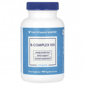 The Vitamin Shoppe, B-Complex 100, витамины группы B, 100 растительных капсул в Москве - eco-herb.ru | фото