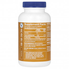 The Vitamin Shoppe, D-манноза, 120 растительных капсул (500 мг в 1 капсуле) в Москве - eco-herb.ru | изображение The Vitamin Shoppe, D-манноза, 120 растительных капсул (500 мг в 1 капсуле) в Москве - eco-herb.ru | фото