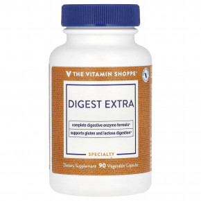 The Vitamin Shoppe, Digest Extra, 90 растительных капсул - описание