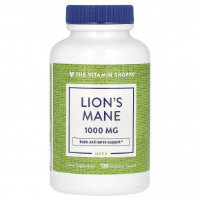 The Vitamin Shoppe, ежовик гребенчатый, 120 растительных капсул (500 мг в 1 капсуле) - описание | фото