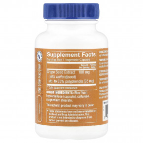The Vitamin Shoppe, Экстракт виноградных косточек, 100 мг, 120 растительных капсул в Москве - eco-herb.ru | изображение The Vitamin Shoppe, Экстракт виноградных косточек, 100 мг, 120 растительных капсул в Москве - eco-herb.ru | фото