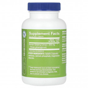 The Vitamin Shoppe, Корейский женьшень, 120 капсул (648 мг в каждой капсуле) в Москве - eco-herb.ru | фото