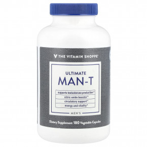 The Vitamin Shoppe, Men's Ultimate Man-T, 180 растительных капсул в Москве - eco-herb.ru | фото