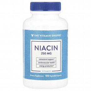The Vitamin Shoppe, Ниацин, 250 мг, 100 растительных капсул - подробнее The Vitamin Shoppe, Ниацин, 250 мг, 100 растительных капсул - описание