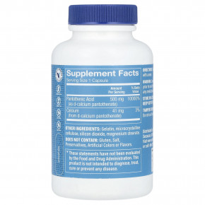 The Vitamin Shoppe, Пантотеновая кислота, витамин B5, 100 капсул в Москве - eco-herb.ru | фото