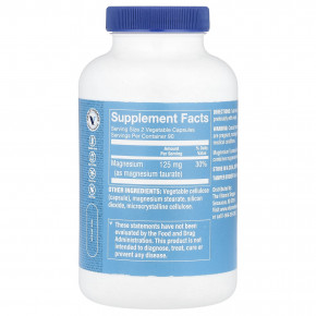 The Vitamin Shoppe, Таурат магния, 180 растительных капсул (62,5 мг на капсулу) в Москве - eco-herb.ru | фото