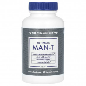 The Vitamin Shoppe, Ultimate Man-T для мужчин, 90 растительных капсул - описание | фото