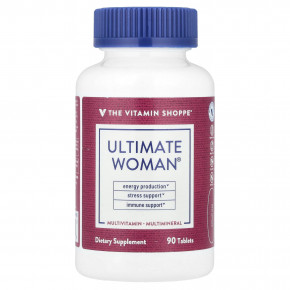 The Vitamin Shoppe, Ultimate Woman®, мультивитамины и мультиминералы, 90 таблеток в Москве - eco-herb.ru | фото