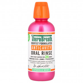 TheraBreath, Healthy Smile, ополаскиватель для полости рта, мята с блеском, 473 мл (16 жидк. унц.) - описание | фото