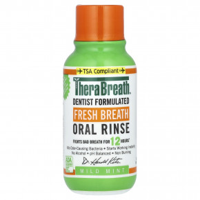 TheraBreath, Ополаскиватель для рта Fresh Breath, мягкий вкус мяты, 3 жидких унции (88,7 мл) (Товар снят с продажи) в Москве - eco-herb.ru | фото