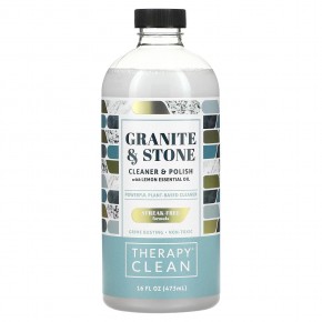 Therapy Clean, Granite & Stone, очищающее средство и полироль с эфирным маслом лимона, 473 мл (16 жидк. унций) в Москве - eco-herb.ru | фото