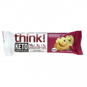 Think !, Keto Protein Bars, шоколадное печенье с арахисовым маслом, 5 батончиков, 34 г (1,2 унции) в Москве - eco-herb.ru | фото