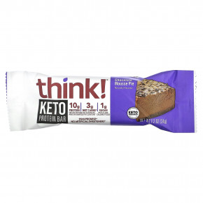 Think !, Keto Protein Bars, шоколадный муссовый пирог, 5 батончиков по 34 г (1,2 унции) в Москве - eco-herb.ru | фото