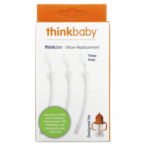 think, Thinkbaby, Thinkster, Straw Replacement, 3 Pack (Товар снят с продажи) в Москве - eco-herb.ru | фото