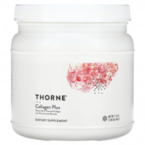 Thorne, Collagen Plus, коллаген с ягодным вкусом, 495 г (1,09 фунта) - описание | фото