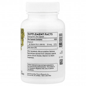 Thorne, D-1,000, 180 капсул (25 мкг в 1 капсуле) в Москве - eco-herb.ru | фото