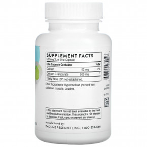 Thorne, D-глюкарат кальция, 90 капсул (Товар снят с продажи) в Москве - eco-herb.ru | фото