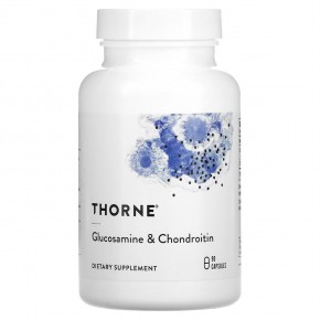 Thorne, Глюкозамин и хондроитин, 90 капсул в Москве - eco-herb.ru | фото