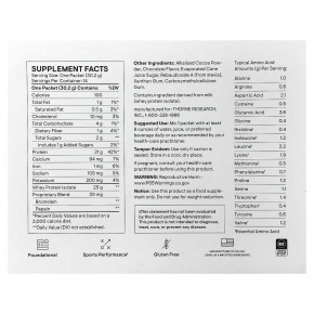 Thorne, Изолят сывороточного протеина, шоколад, 14 пакетиков по 30,2 г (1,06 унции) в Москве - eco-herb.ru | фото