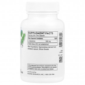 Thorne, L-глютамин, 90 капсул (500 мг в 1 капсуле) в Москве - eco-herb.ru | фото