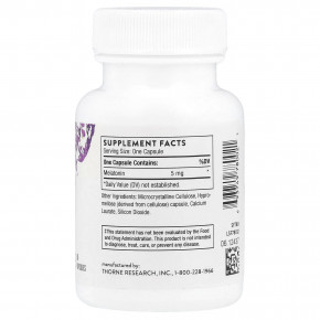 Thorne, Melaton-5™, 60 капсул (5 мг в 1 капсуле) в Москве - eco-herb.ru | фото