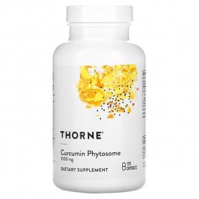 Thorne, фитосомы куркумина, 1000 мг, 120 капсул - описание