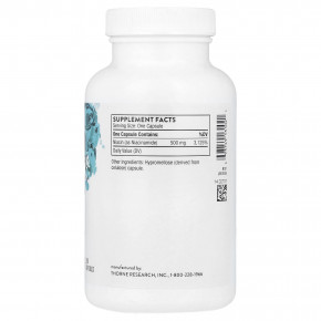 Thorne, никотинамид, 180 капсул (500 мг в 1 капсуле) в Москве - eco-herb.ru | фото