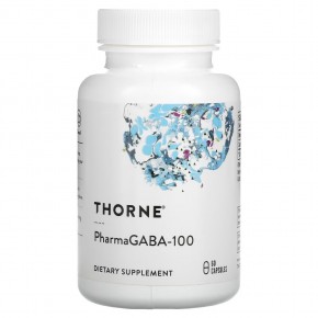 Thorne, PharmaGABA-100, 60 капсул - описание