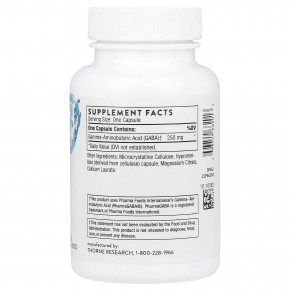 Thorne, PharmaGABA-250, 60 капсул (250 мг в 1 капсуле) в Москве - eco-herb.ru | фото