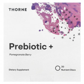 Thorne, Prebiotic+, пребиотики, гранат и ягоды, 30 растворимых дисков с питательными веществами в Москве - eco-herb.ru | фото