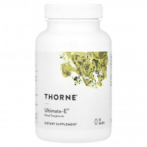 Thorne, Ultimate-E®, 60 желатиновых капсул (335 мг в 1 капсуле) - описание | фото