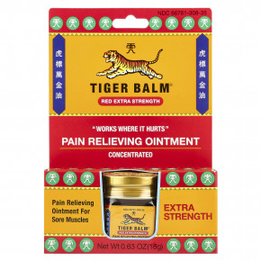 Tiger Balm, обезболивающая мазь, 18 г (0,63 унции) в Москве - eco-herb.ru | фото