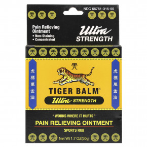Tiger Balm, обезболивающая мазь ультрасильного действия, 50 г (1,7 унции) - описание