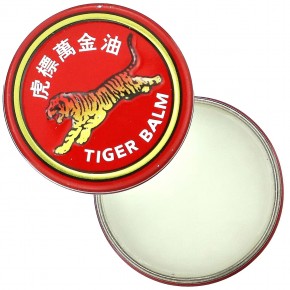 Tiger Balm, Обезболивающий бальзам, белый, средняя сила, 0,14 унции (4 г) в Москве - eco-herb.ru | фото