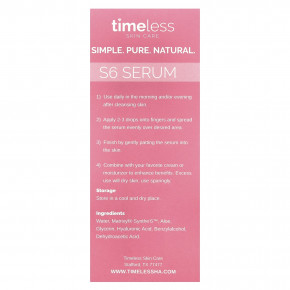 Timeless Skin Care, Сыворотка Matrixyl® S6, 30 мл (1 жидк. унц.) в Москве - eco-herb.ru | изображение Timeless Skin Care, Сыворотка Matrixyl® S6, 30 мл (1 жидк. унц.) в Москве - eco-herb.ru | фото